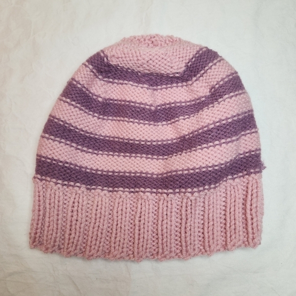 Pink & purple stripe Cheshire Cat toque - Picture 4 of 4